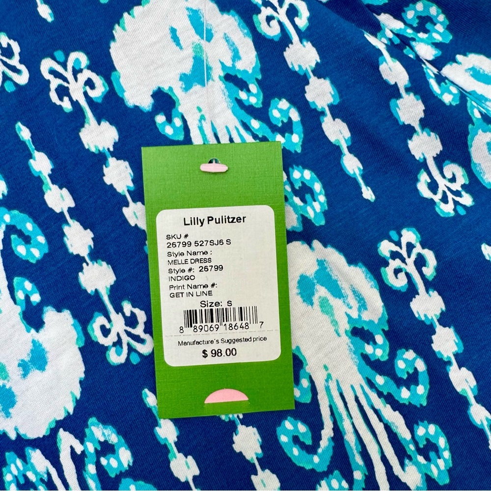 Lilly Pulitzer Blue and White Swim Coverup - Picture 4 of 7